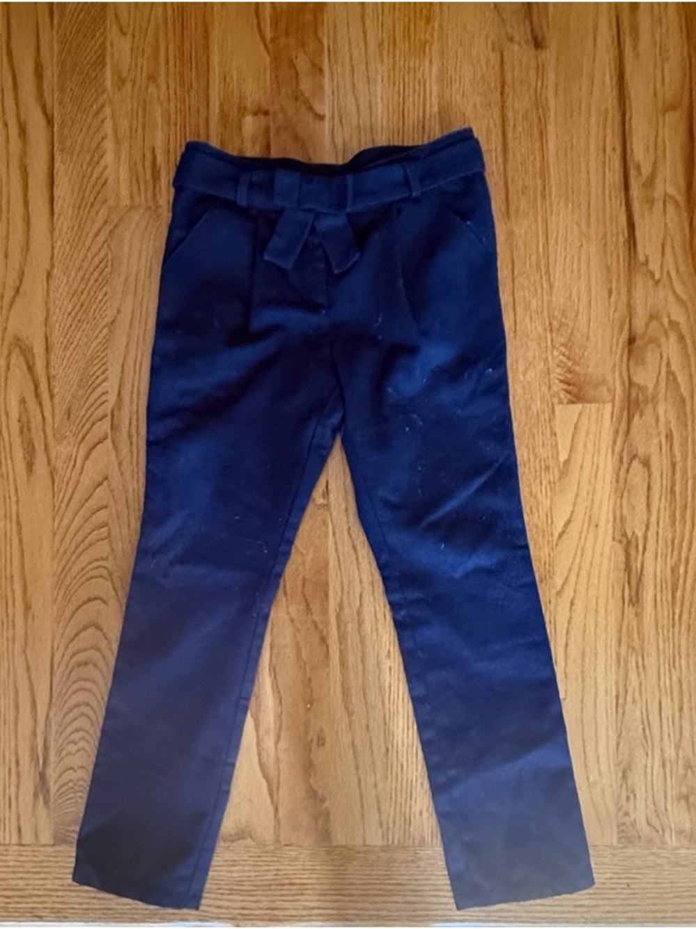 Jacadi Navy Tie-Front Ponte Trousers